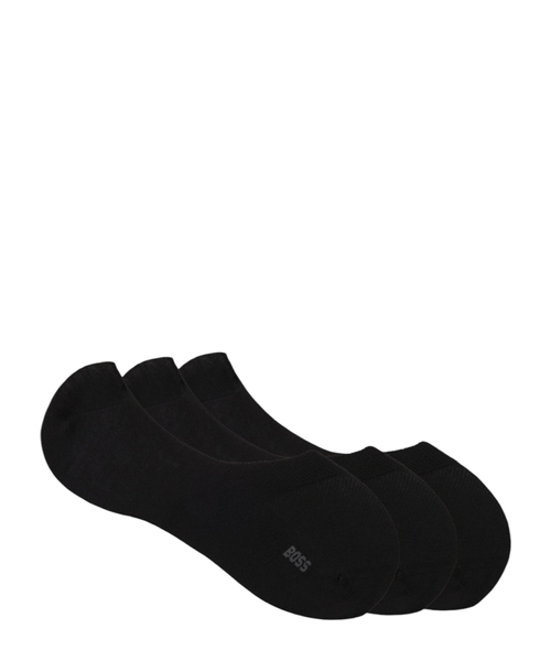 Набор из трёх пар невидимых носков из хлопкового микса