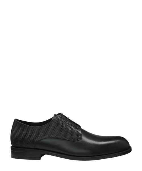 Strut Grid lace up leather derby shoes | Emporium