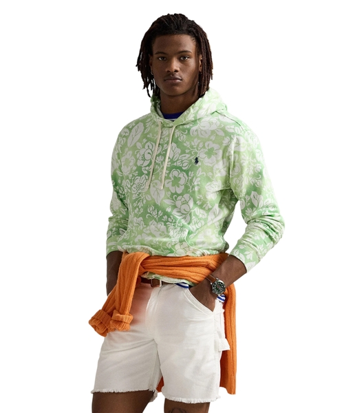 Floral-print hoodie