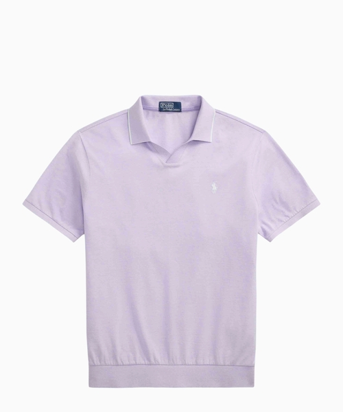 Jacquard Mesh Polo Shirt