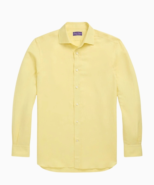 Classic fit linen shirt