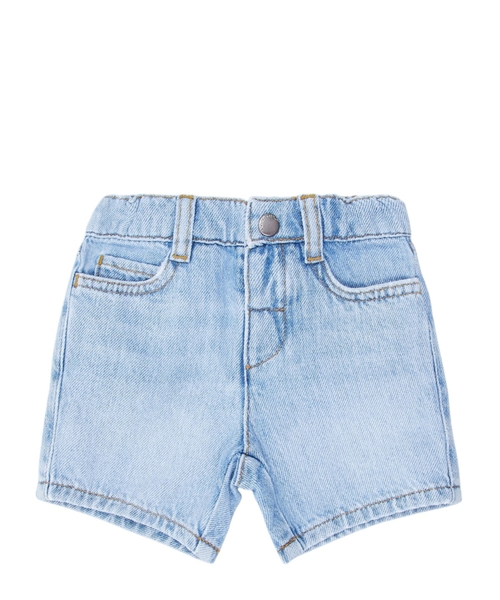 Elastik belli denim şort
