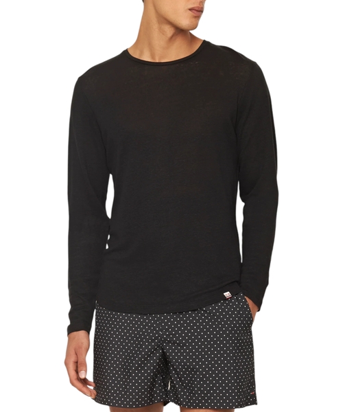 Long sleeve linen T-shirt