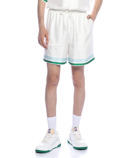Metaphysical Tennis Icon silk shorts