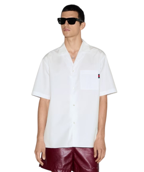 Хлопковая рубашка с Web принтом