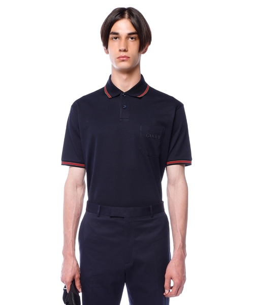 Gucci embroidered polo shirt