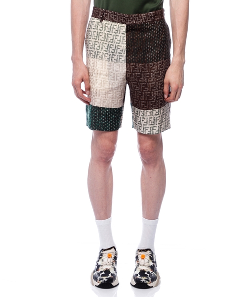 Linen bermuda shorts