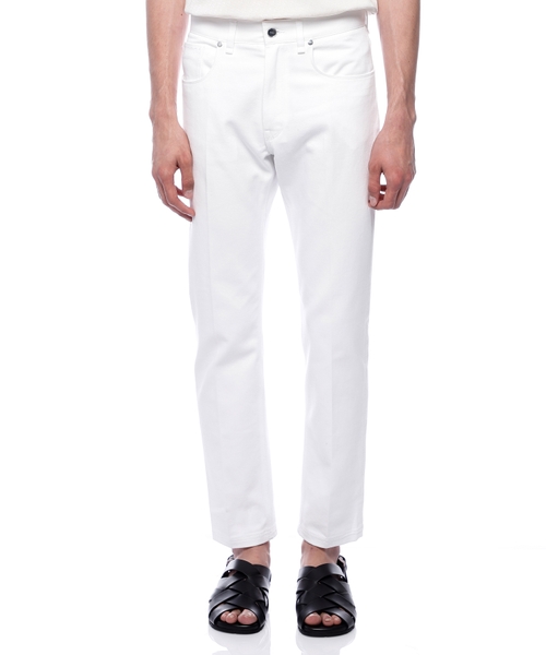 Straight fit jeans with FF embroidery