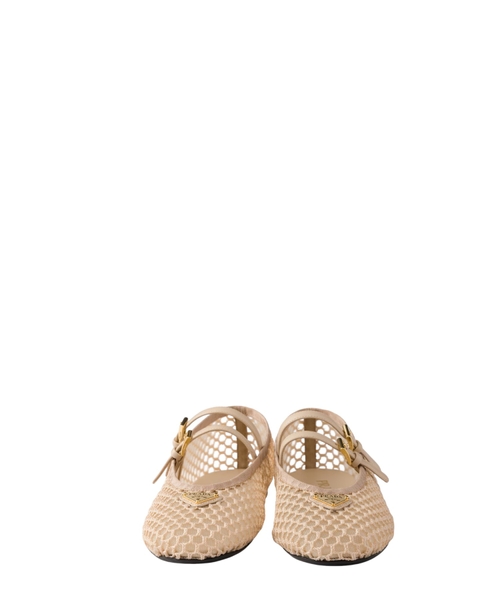 Mesh fabric ballerinas | Emporium