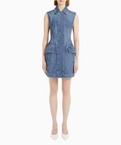 Denim mini dress