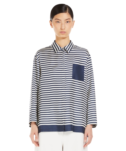 Maya silk twill shirt