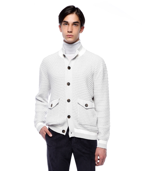 Knit cotton cardigan