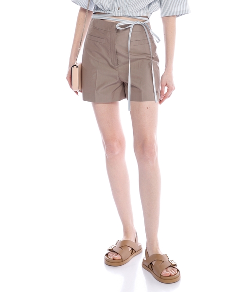 Logo embroidered shorts