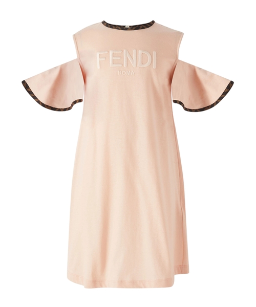 Logo Dress in Cotton