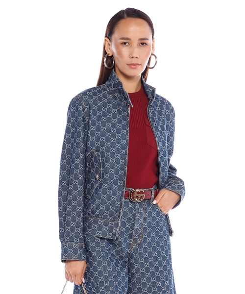 Джинсовая куртка GG из жаккарда