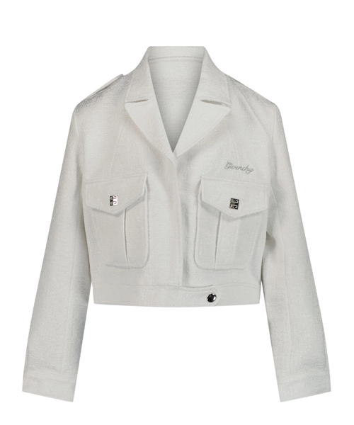 Logo embroidered jacket