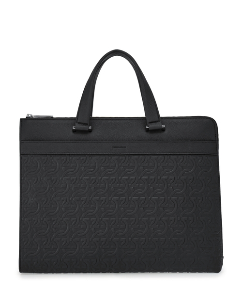Embossed Gancini briefcase