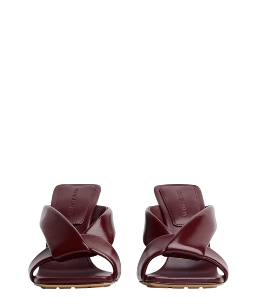 サンダル・ミュール BOTTEGA VENETA Dark brown leather Riva slippers Bottega Veneta - Riva Dark Brown Women's Leather Slippers