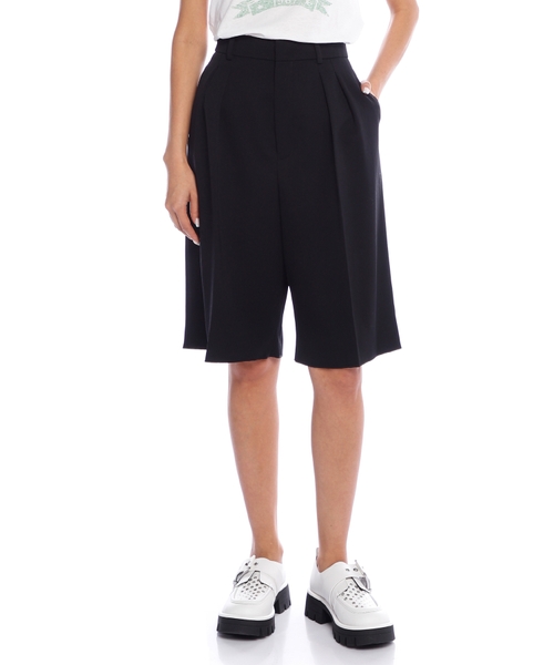 Bermuda shorts in grain de poudre