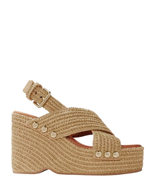 Rafiya effektli platformalı səndəl