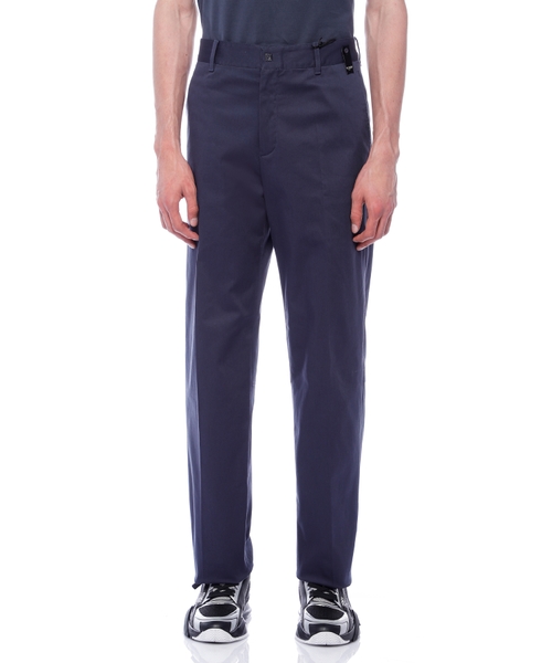 Creased trousers