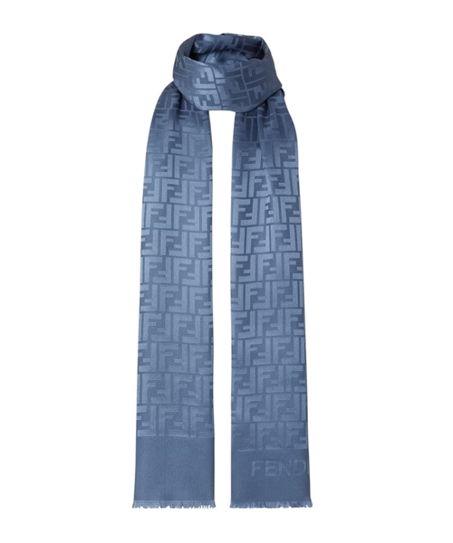 スカーフ FENDI Woman Neck scarf Gnawed Blue FXT069 AUM1 F0RU7 fendi.jpg