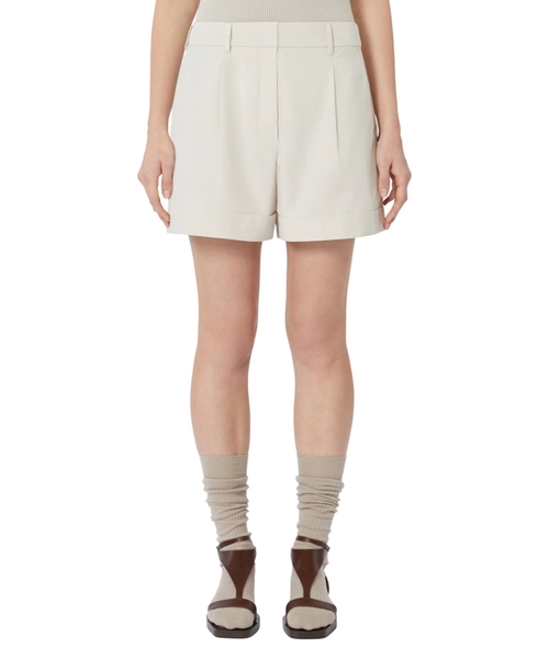 Cotton poplin shorts