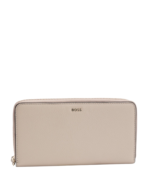 Loqo yazılı dənəvər dəridən zəncirbəndli portmone