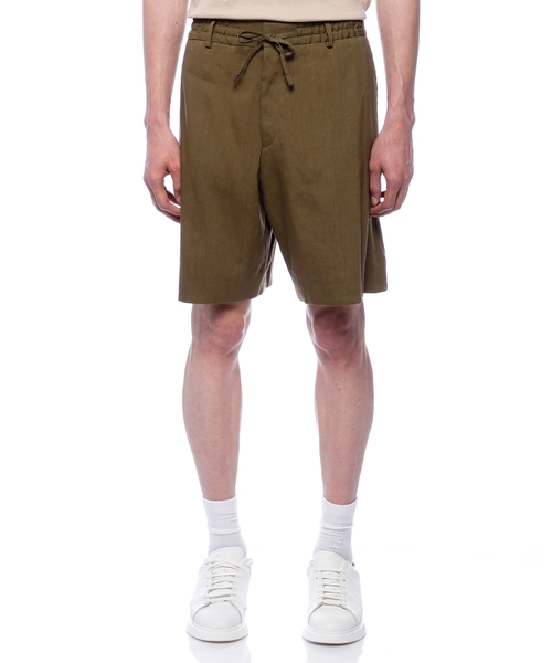 Formal shorts in a linen blend