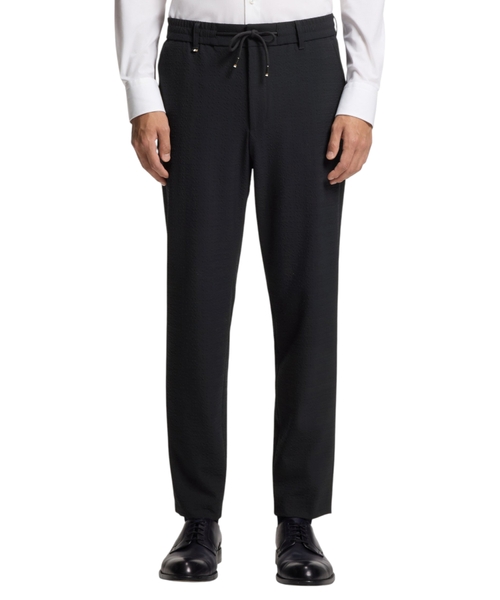 Брюки из эластичного сирсакера