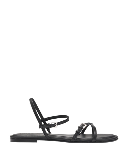 Flat sandals with logo