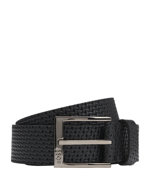 Hörgü effektli dəri kəmər