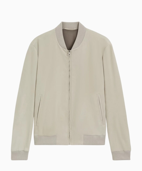 BECKHAM x BOSS suede leather bomber jacket