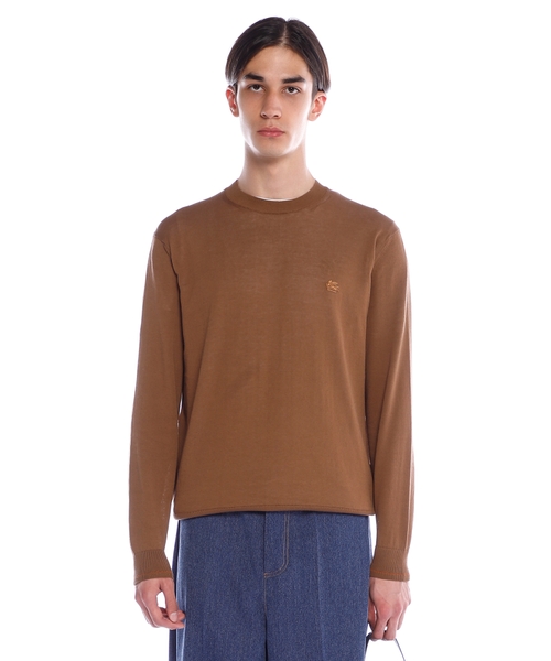 Loqo naxışlı pambıq cemper