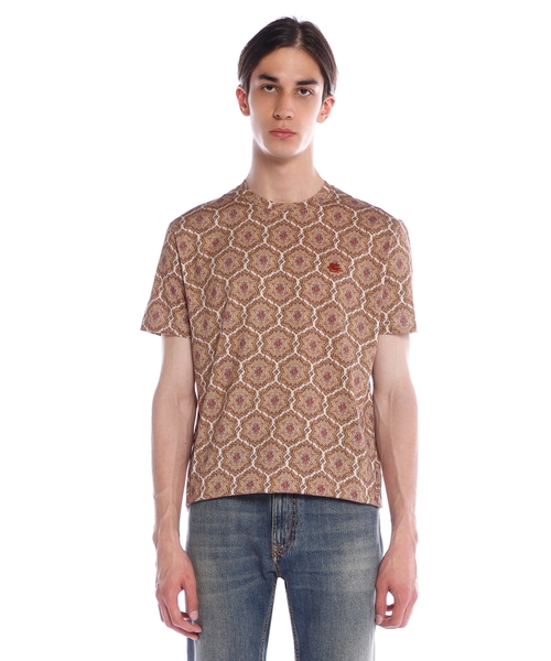 Printed logo embroidery t-shirt