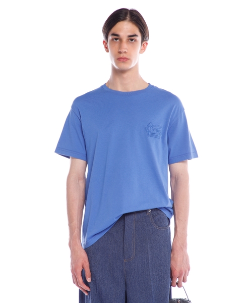 Pegaso embroidered cotton T-shirt