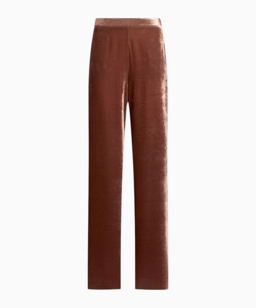 Velvet palazzo trousers