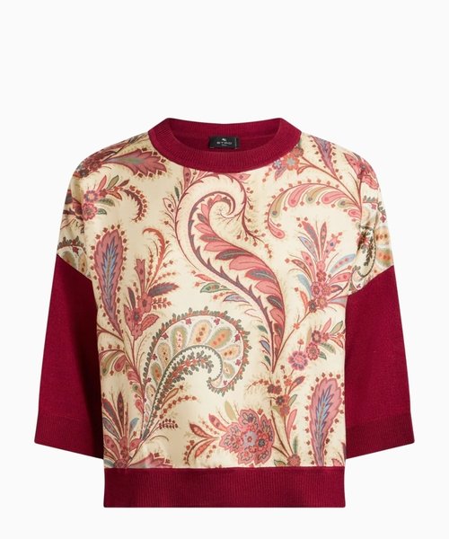 Paisley-print jumper