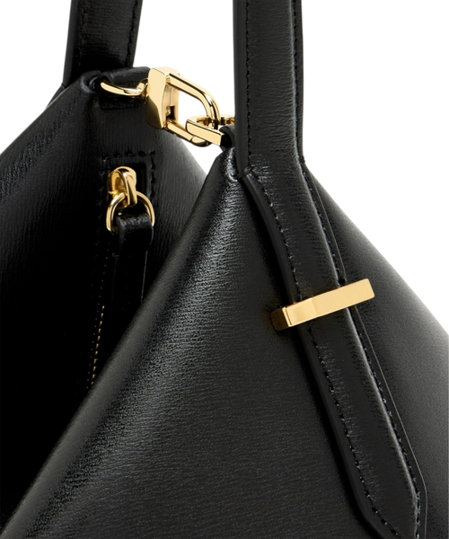 Bevel leather wristlet bag | Emporium