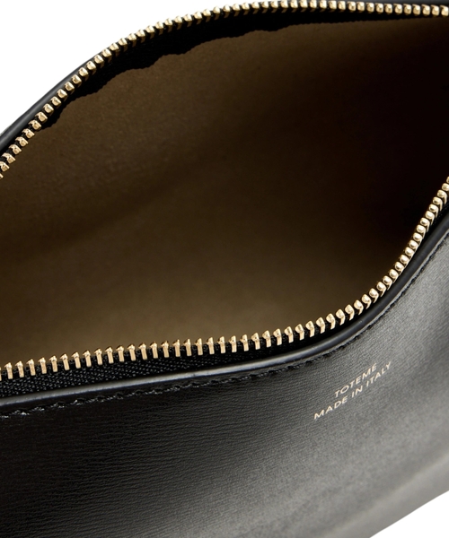 Bevel leather wristlet bag | Emporium