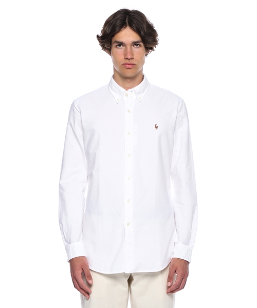 Хлопковая рубашка с вышивкой Polo Pony