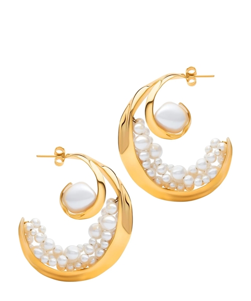 Crest Hoop earrings