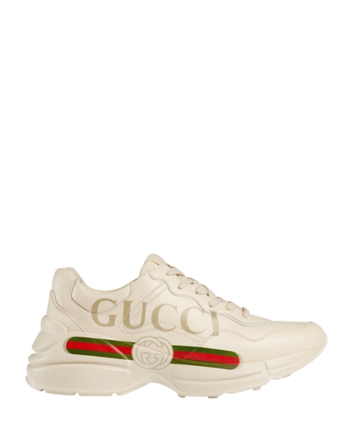 Rhyton logo leather sneaker