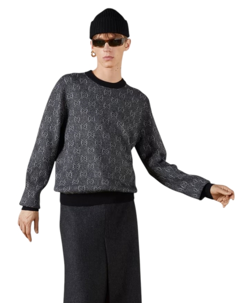 GG naxışlı yun jakkard cemper