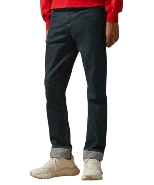 Jeans with Horsebit detail