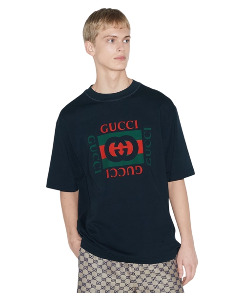 Printli pambıq cersi T-shirt