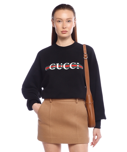 Printed cotton jersey sweatshirt