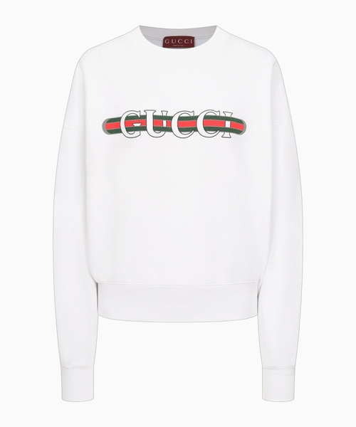 Printed cotton jersey sweatshirt
