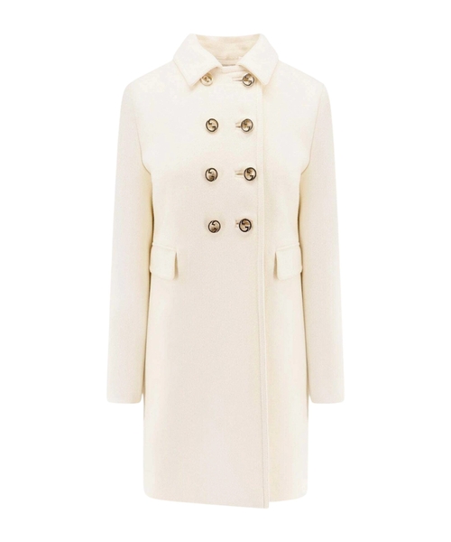 Шерстяное пальто с пуговицами GG