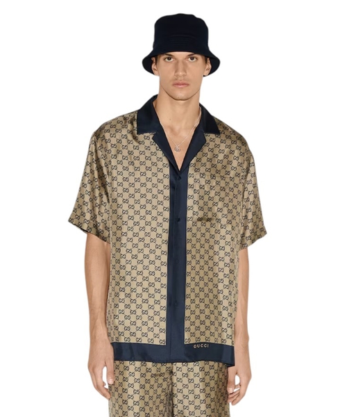 Printli ipək köynək